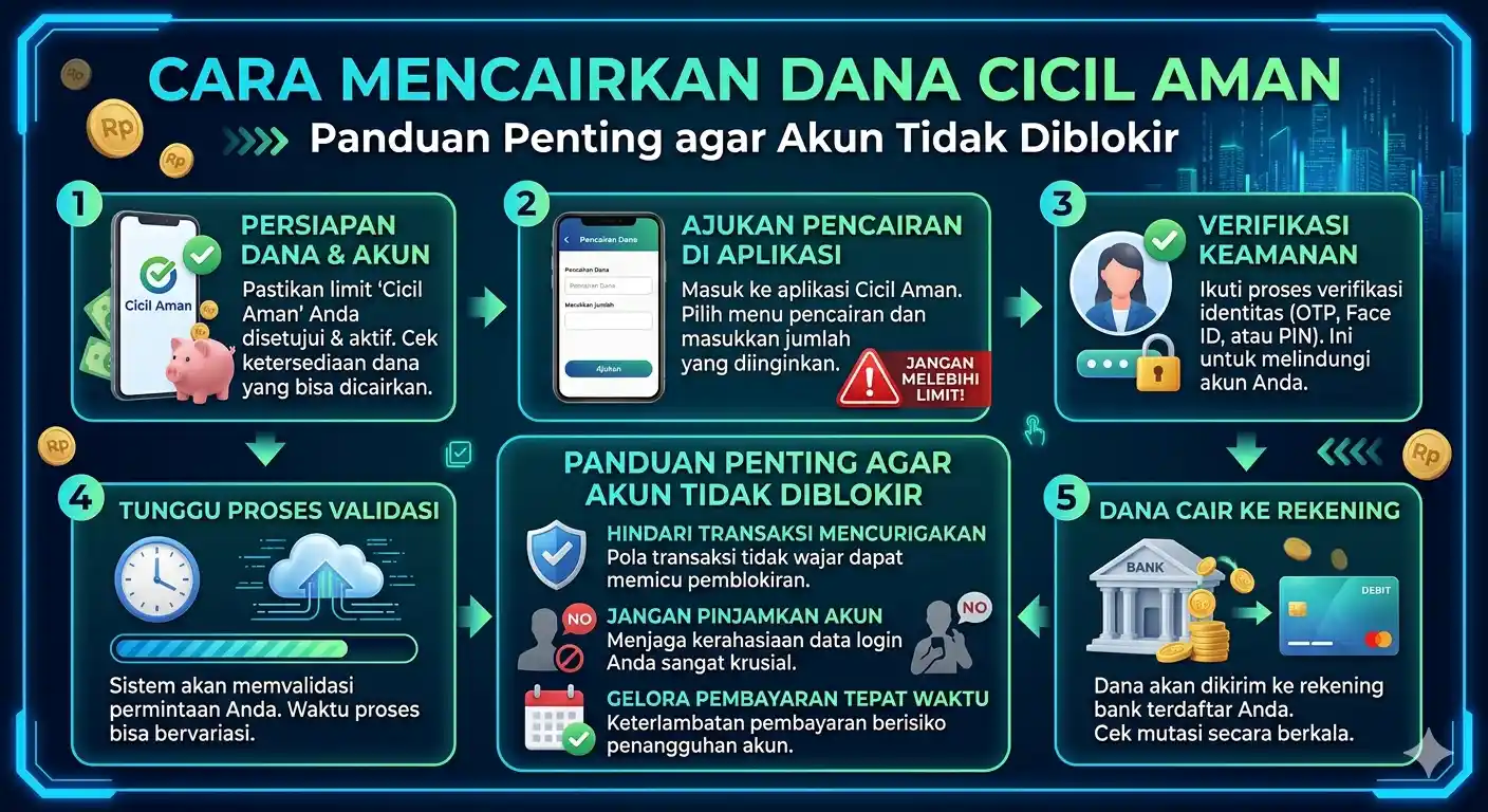 Cara Mencairkan Dana Cicil Aman, Ini Panduan Penting agar Akun Tidak Diblokir